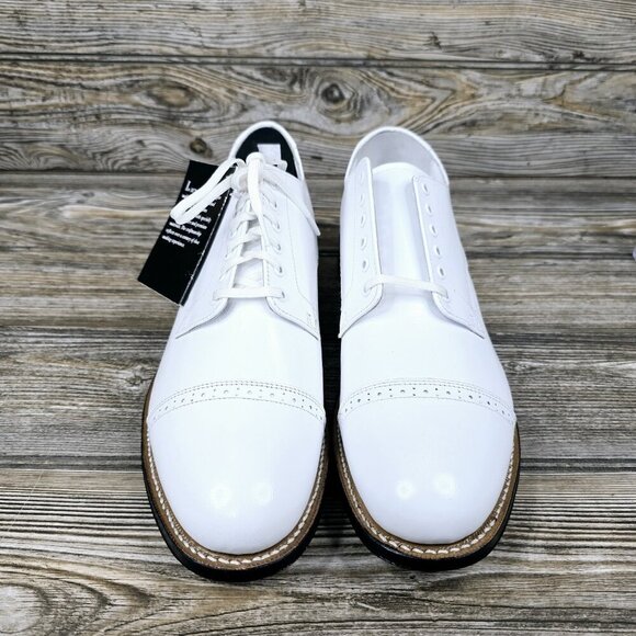Stacy Adams Men Dress Classic Cap Toe Oxford Lace Shoes White Madison Men\'s 8D main image 15